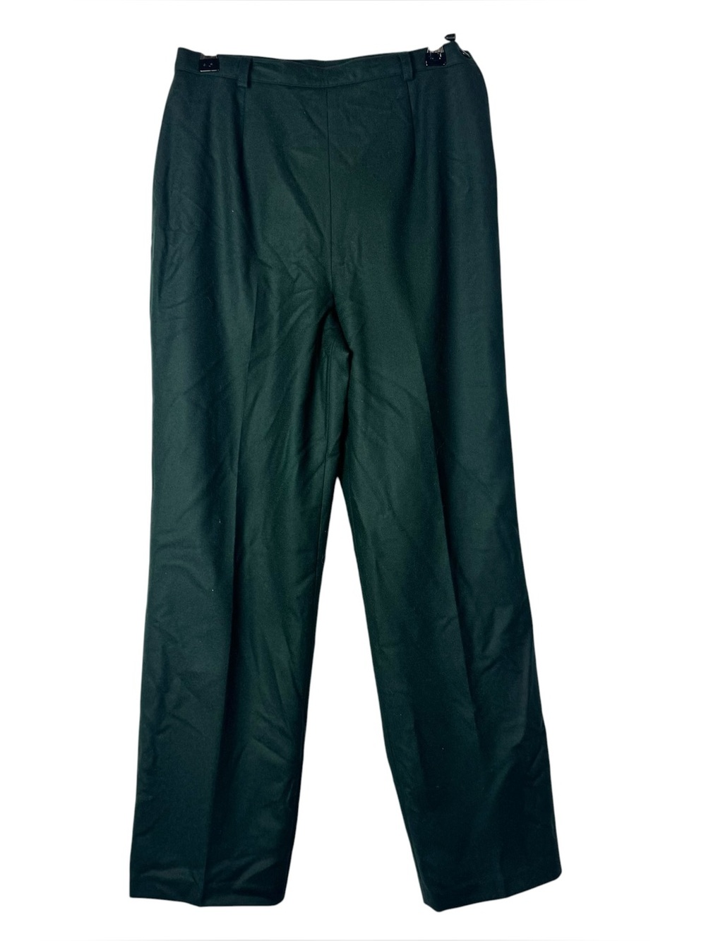 Vintage Sag Harbor Petite Emerald Green Wool Straight Leg Average Pants 6